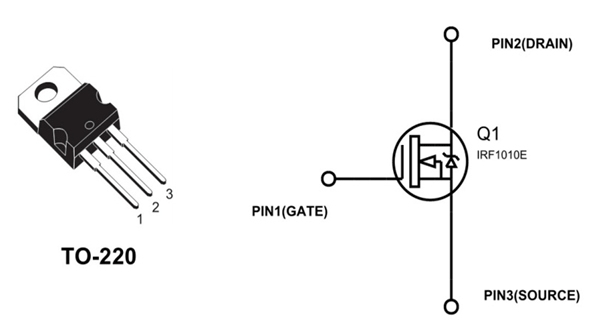 IRF1010E N-Channel MOSFET Pinout